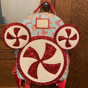 Loungefly christmas peppermint backpack